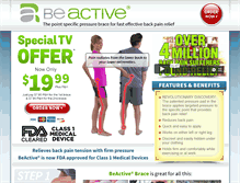 Tablet Screenshot of beactivebracesale.com